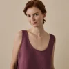 Fresh Fig Linen Tencel Cami Top