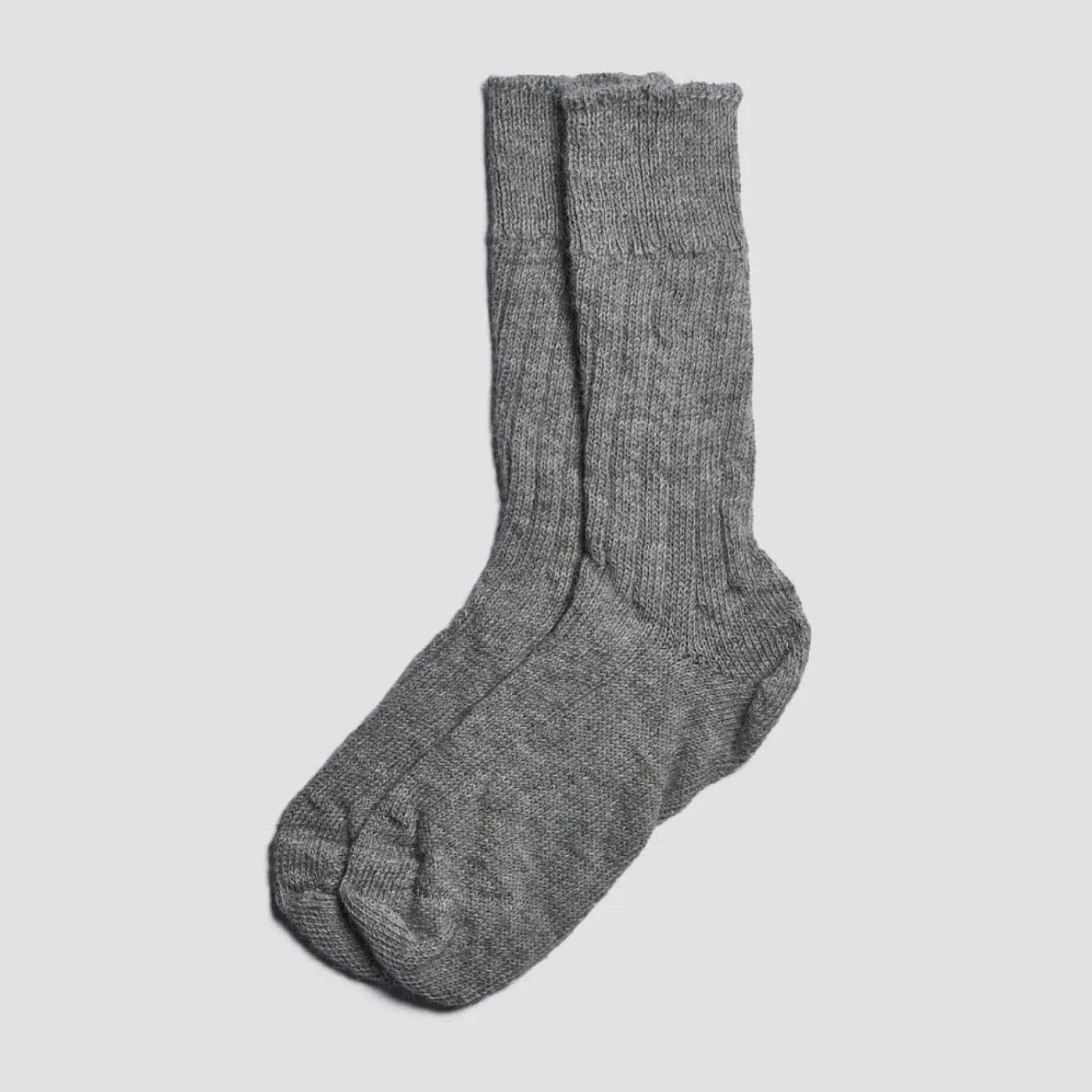 Gray Alpaca Bed Socks
