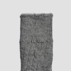 Gray Alpaca Bed Socks