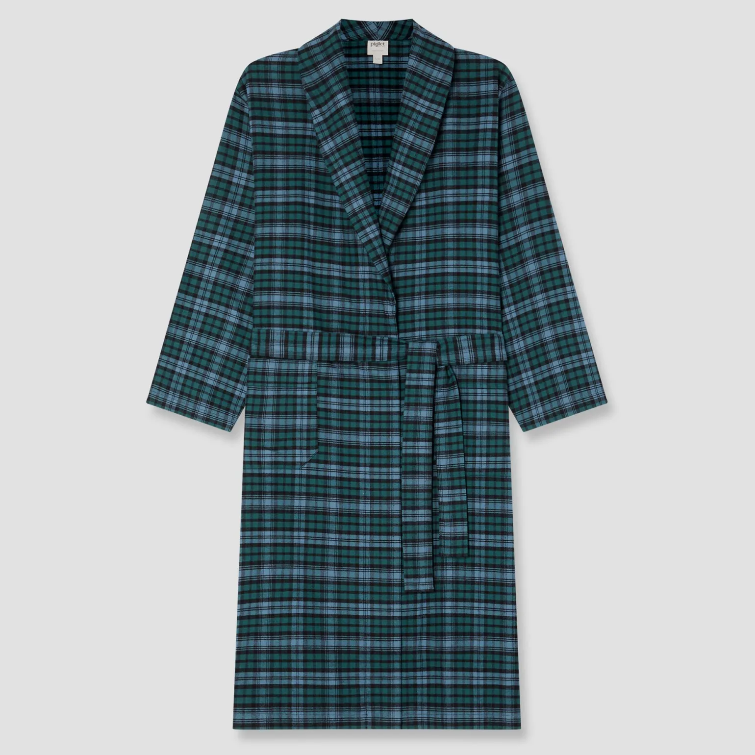 Heathcliff Plaid Flannel Cotton Robe
