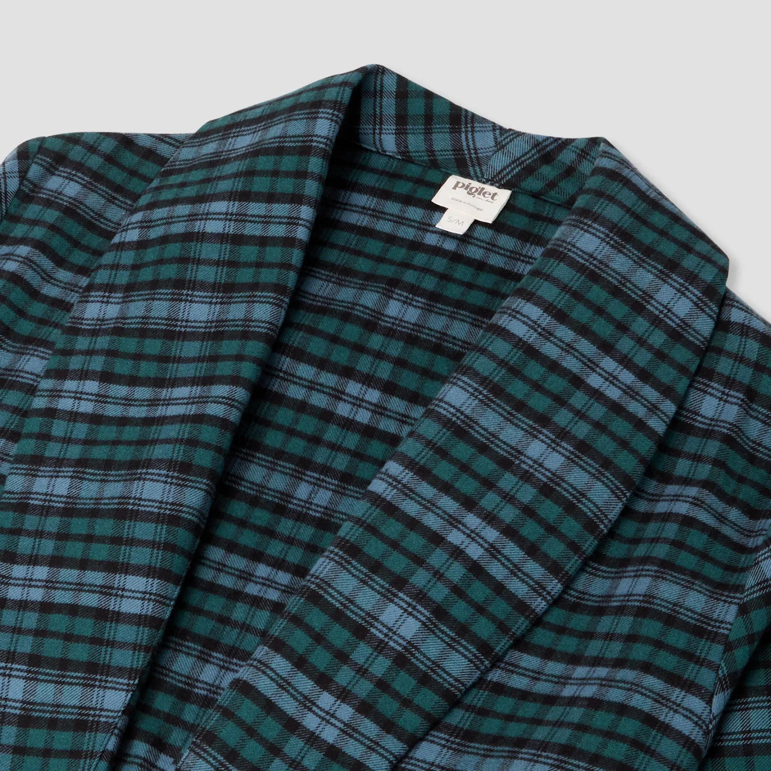 Heathcliff Plaid Flannel Cotton Robe