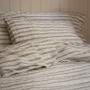 Ivory Kemptown Stripe Linen Blend Pillowcase (Pair)