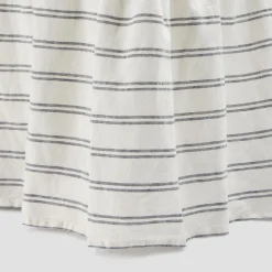 Kemptown Stripe Linen Blend Bed Skirt
