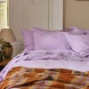 Lavender Washed Cotton Percale Pillowcases (Pair)