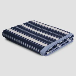 Marina Blue Shoreham Stripe Cotton Towels