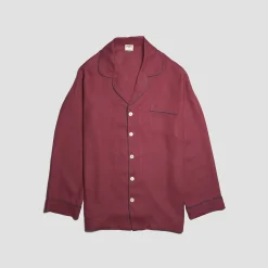 Men's Cherry Linen Pajama Shirt