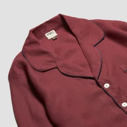 Men's Cherry Linen Pajama Shirt