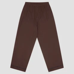 Men's Conker Brown Linen Pajama Pants