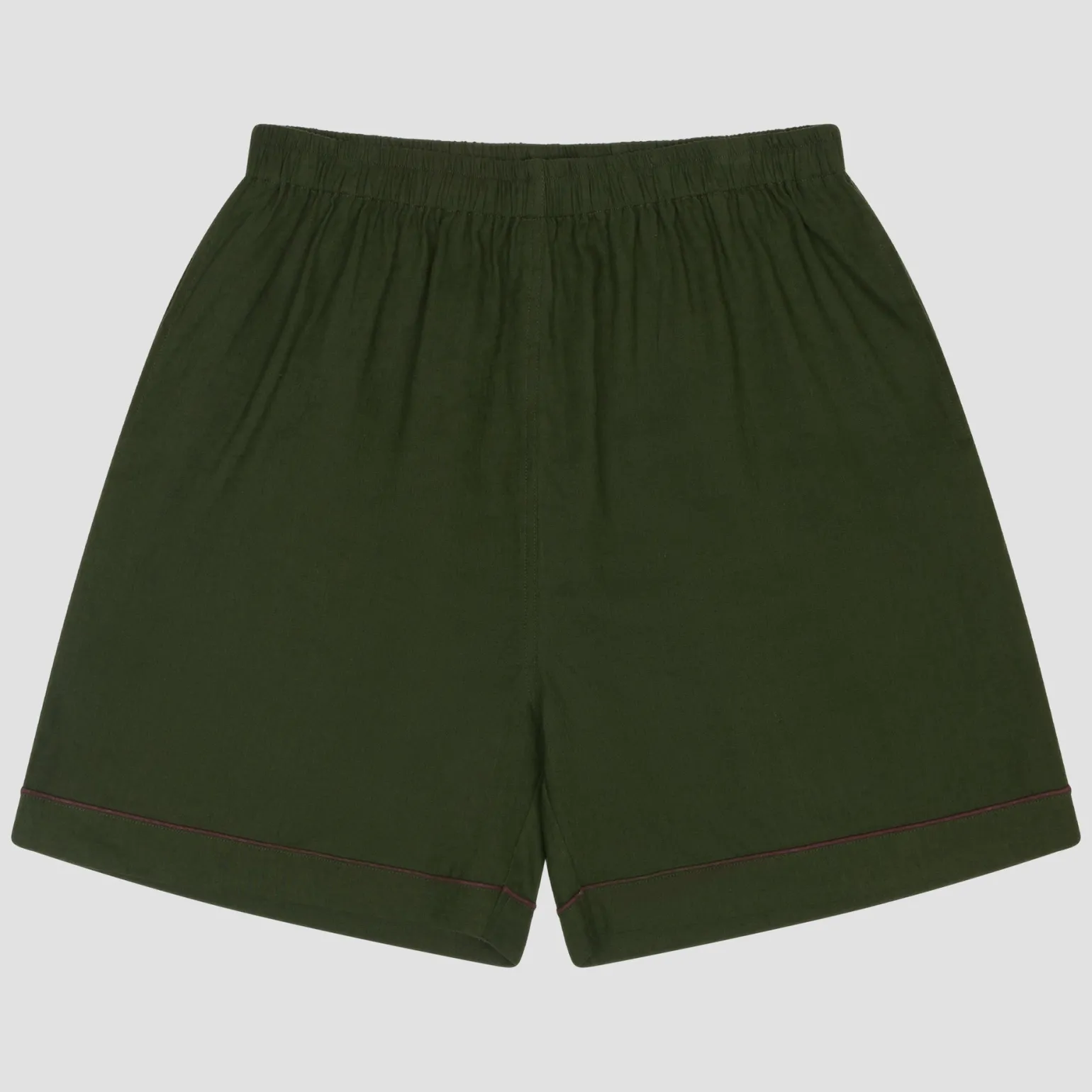 Men's Fern Green Linen Pajama Shorts