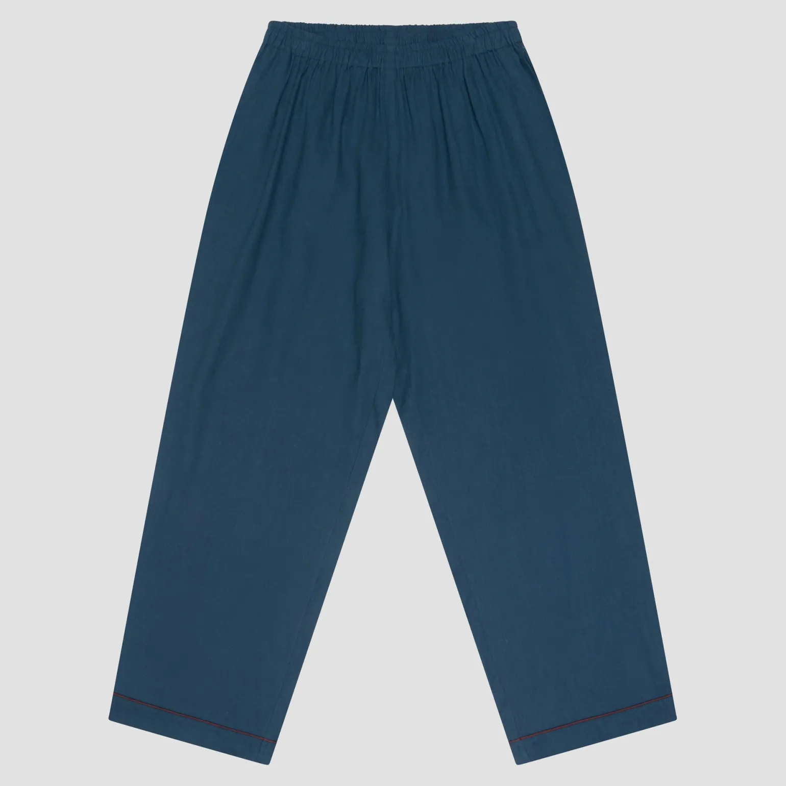 Men's Marine Blue Linen Pajama Pants