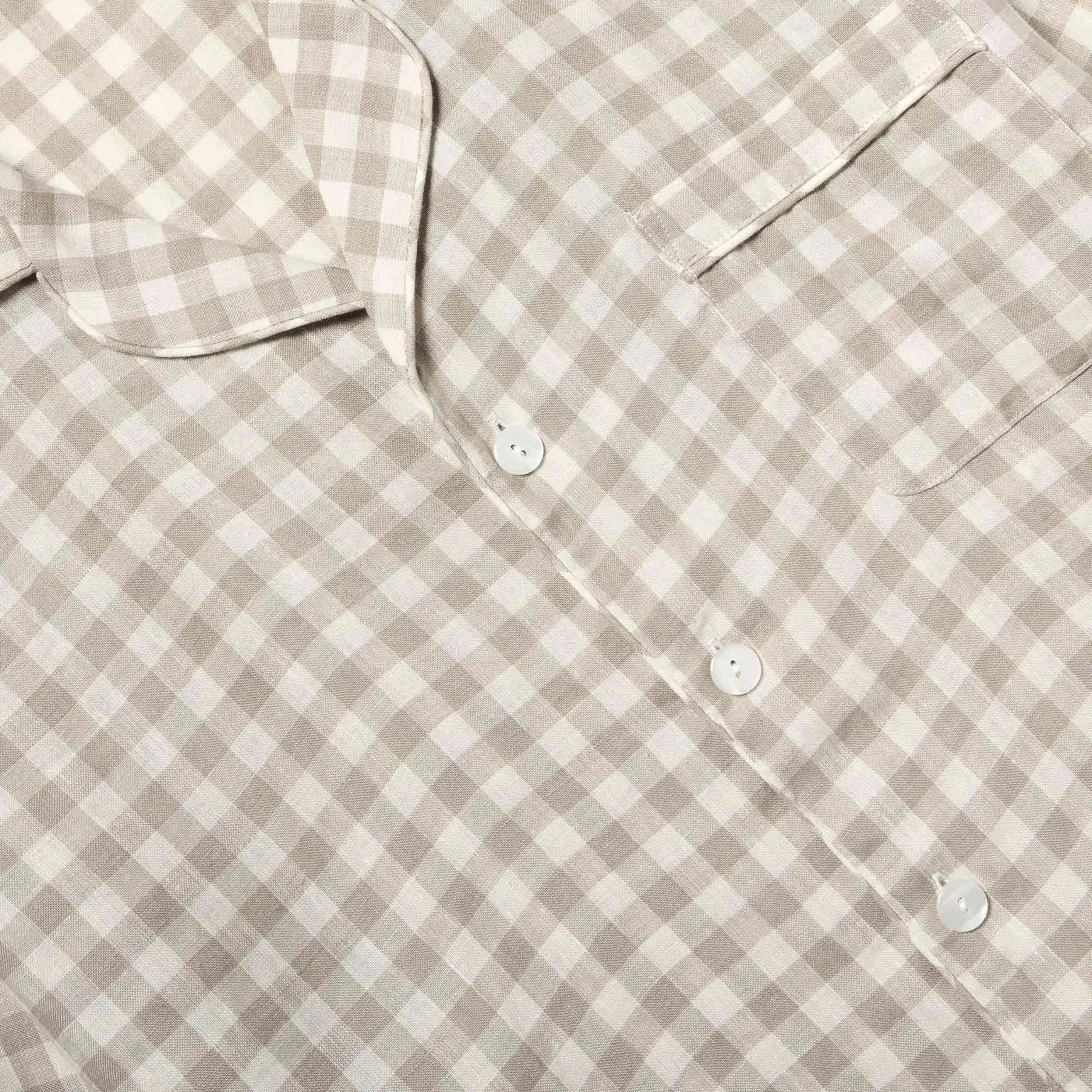 Men's Mushroom Gingham Pajama Set