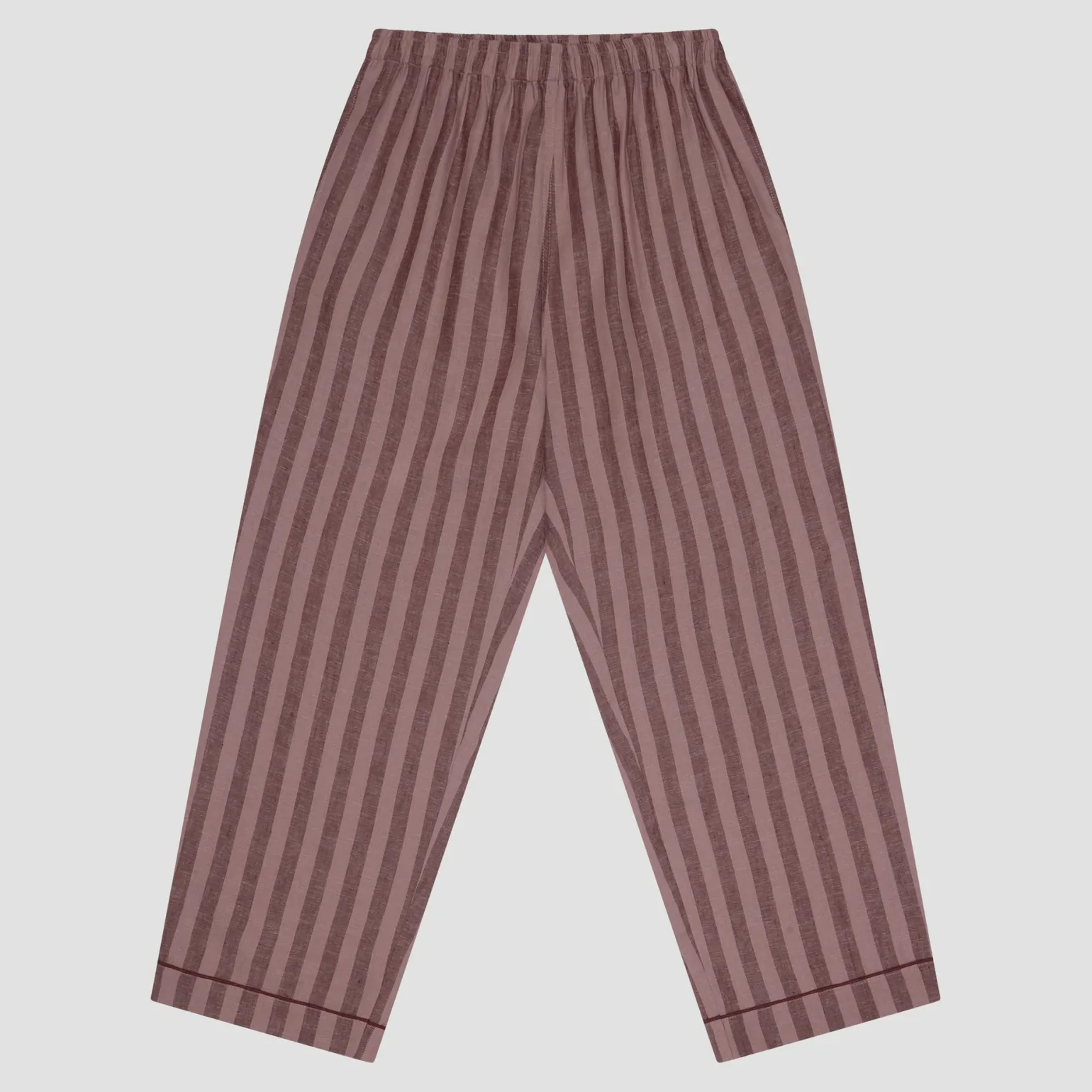 Men's Port & Woodrose Striped Linen Pajama Pants