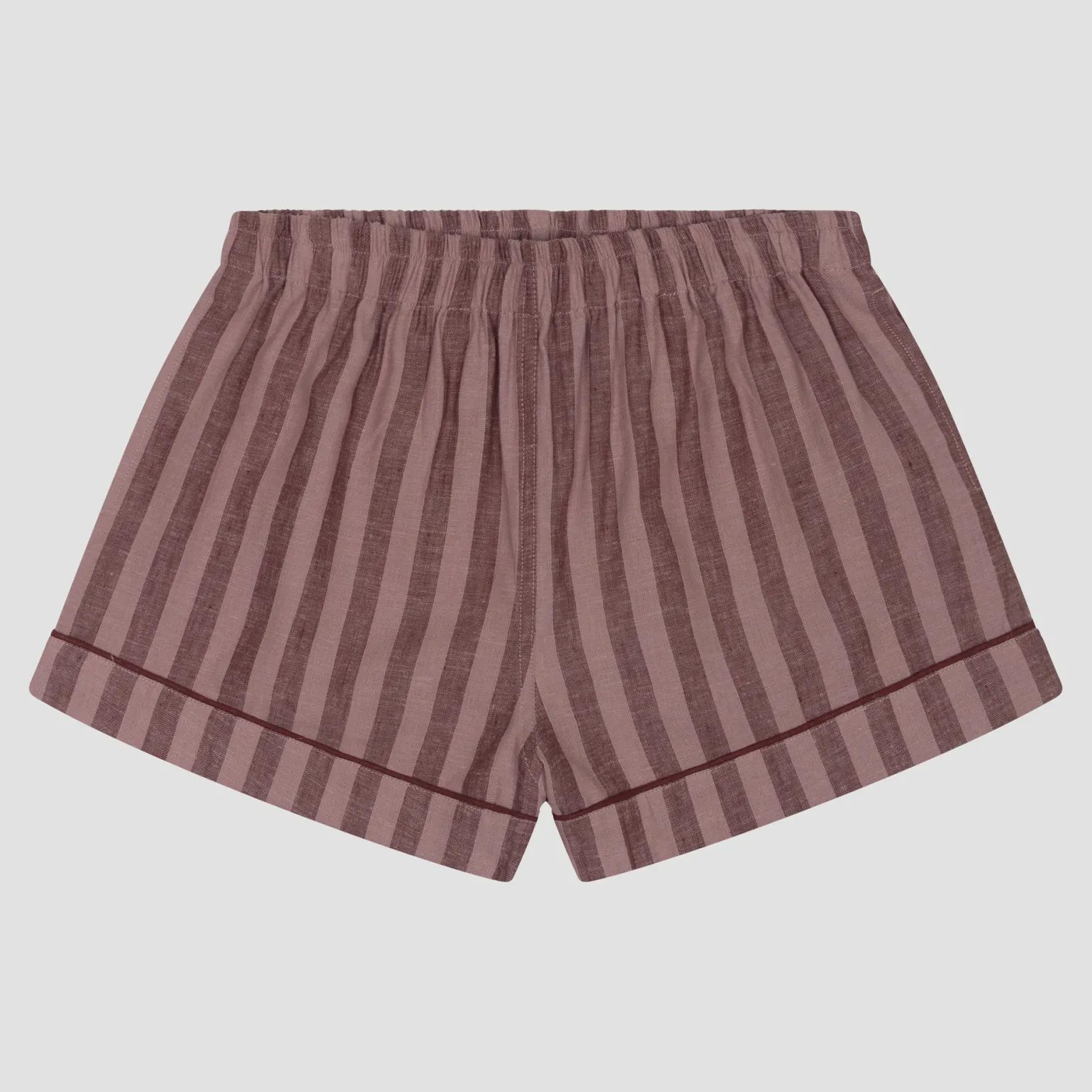 Men's Port & Woodrose Striped Linen Pajama Shorts