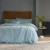 Mist Chambray Plain Linen Blend Duvet Cover