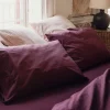 Mulberry Washed Percale Cotton Pillowcases (Pair)