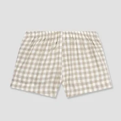 Mushroom Gingham Pajama Shorts