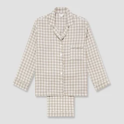 Mushroom Gingham Pajama Set