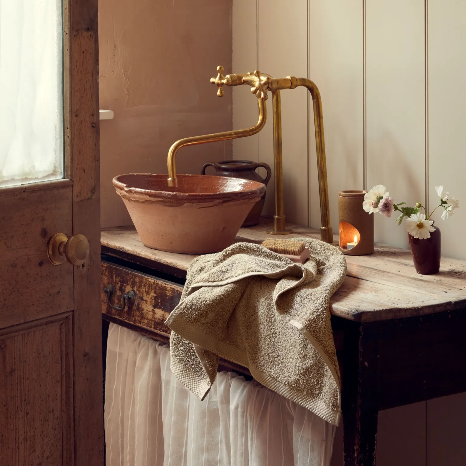 Mushroom Organic Cotton Towels