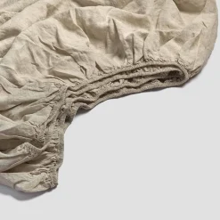 Oatmeal 100% Linen Fitted Sheet