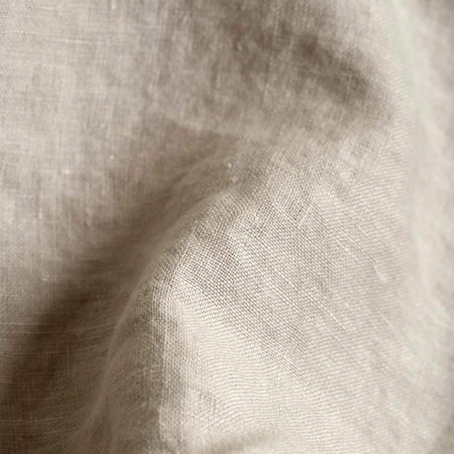 Oatmeal Linen Blend Fitted Sheet