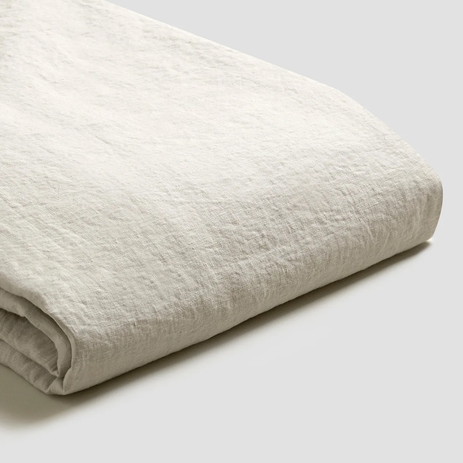 Oatmeal Linen Blend Fitted Sheet