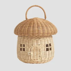Oatmeal Mushroom Basket
