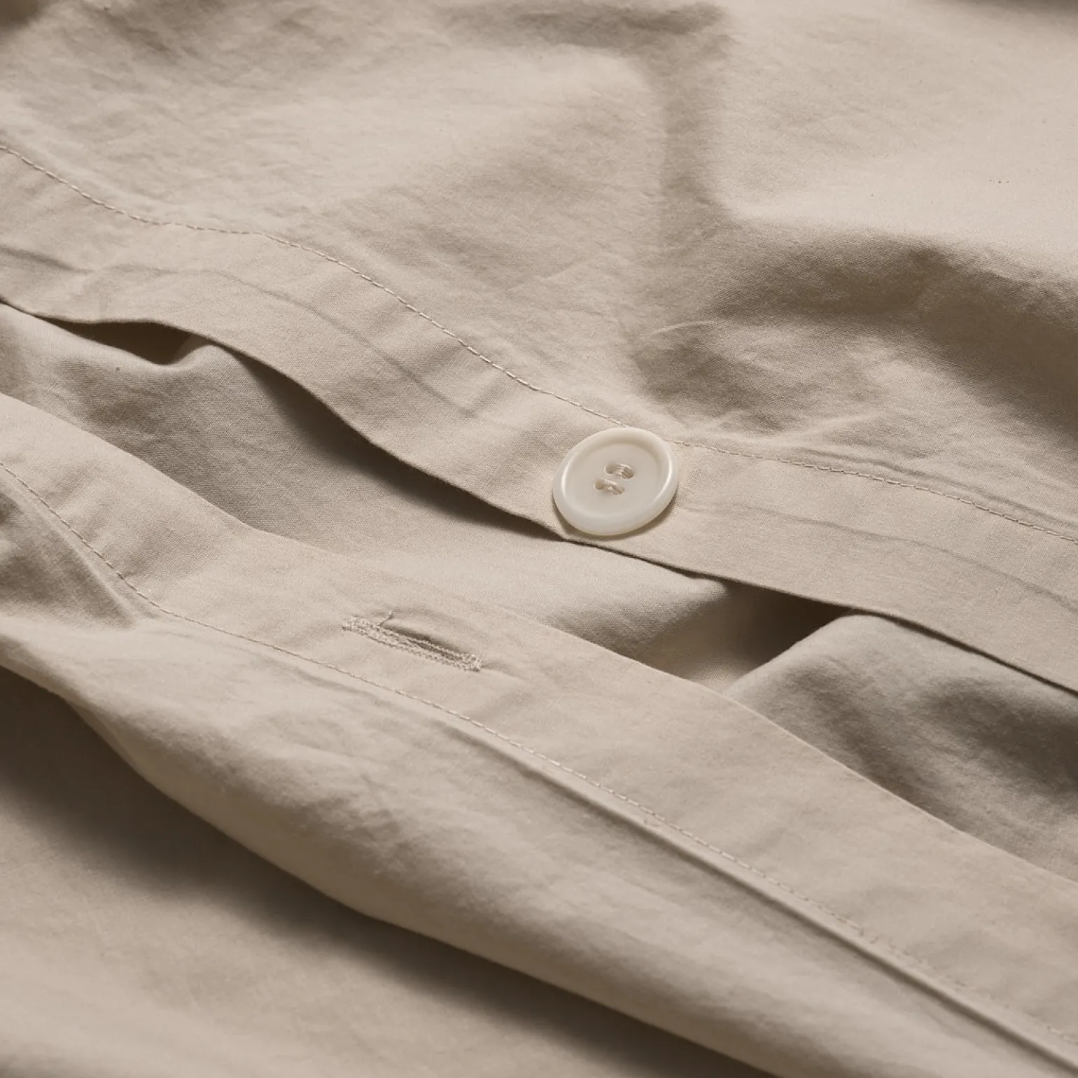 Parchment Washed Cotton Percale Duvet Cover