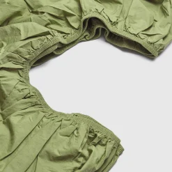 Pear Washed Cotton Percale Fitted Sheet