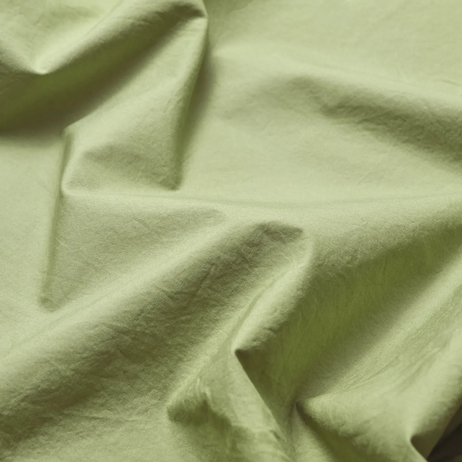 Pear Washed Cotton Percale Flat Sheet