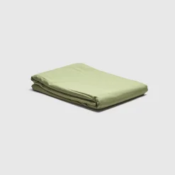 Pear Washed Cotton Percale Flat Sheet