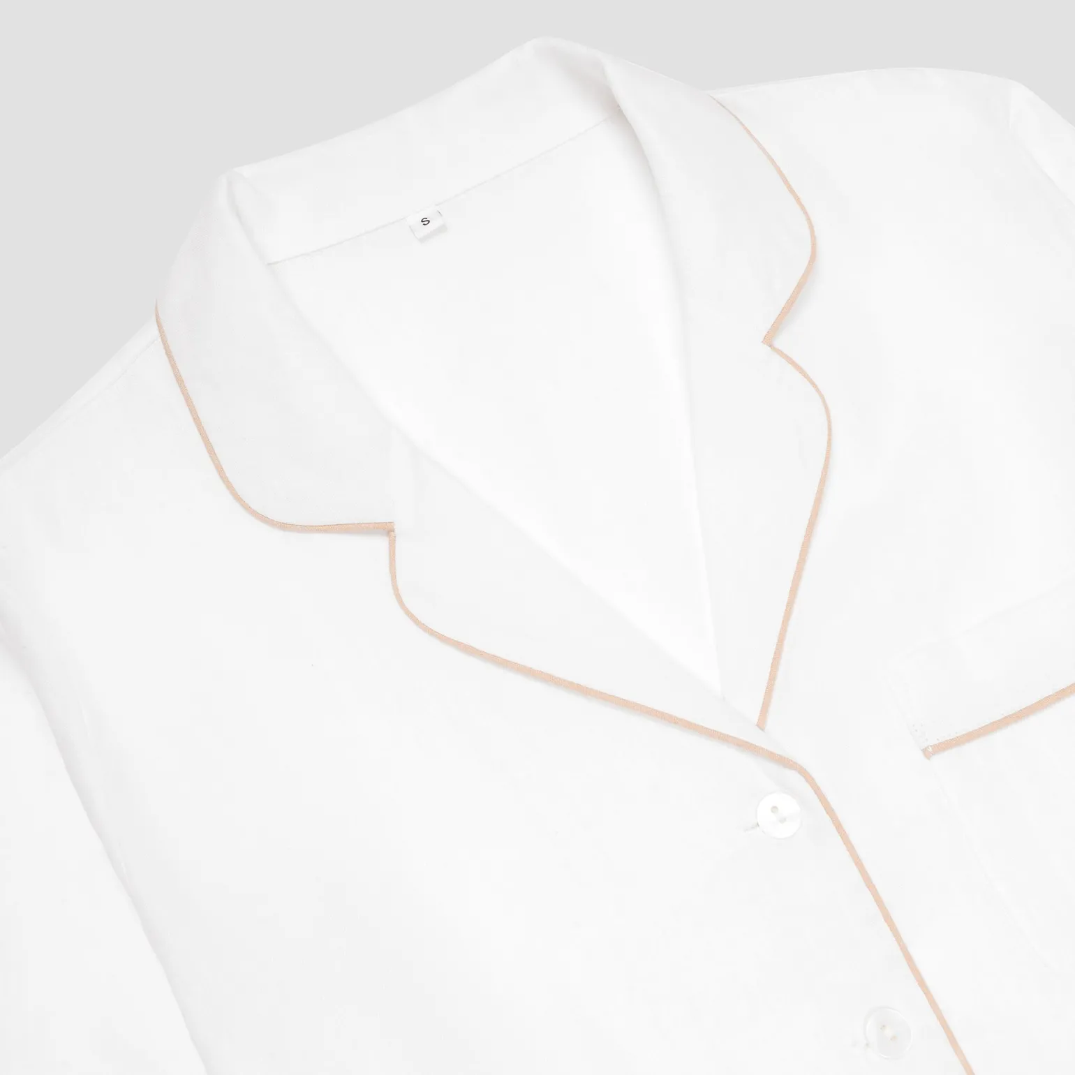 Pearl Linen Pajama Shirt
