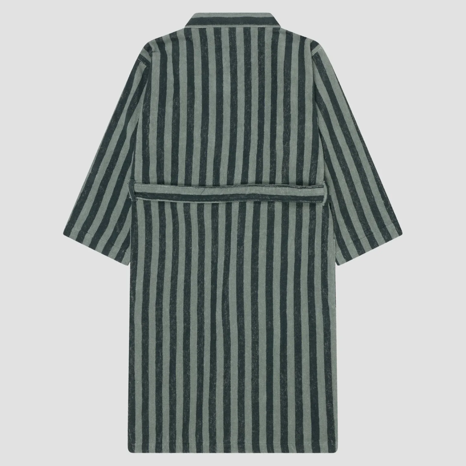 Pine Green Pembroke Stripe Cotton Robe