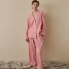 Pink Bloom Linen Pajama pants