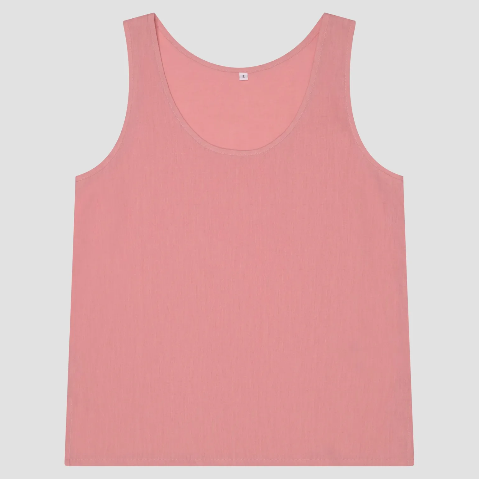 Pink Bloom Linen Tencel Cami Top
