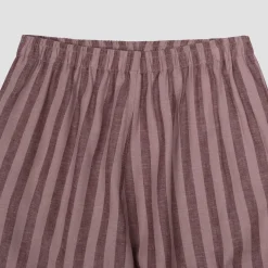 Port & Woodrose Striped Linen Pajama Shorts