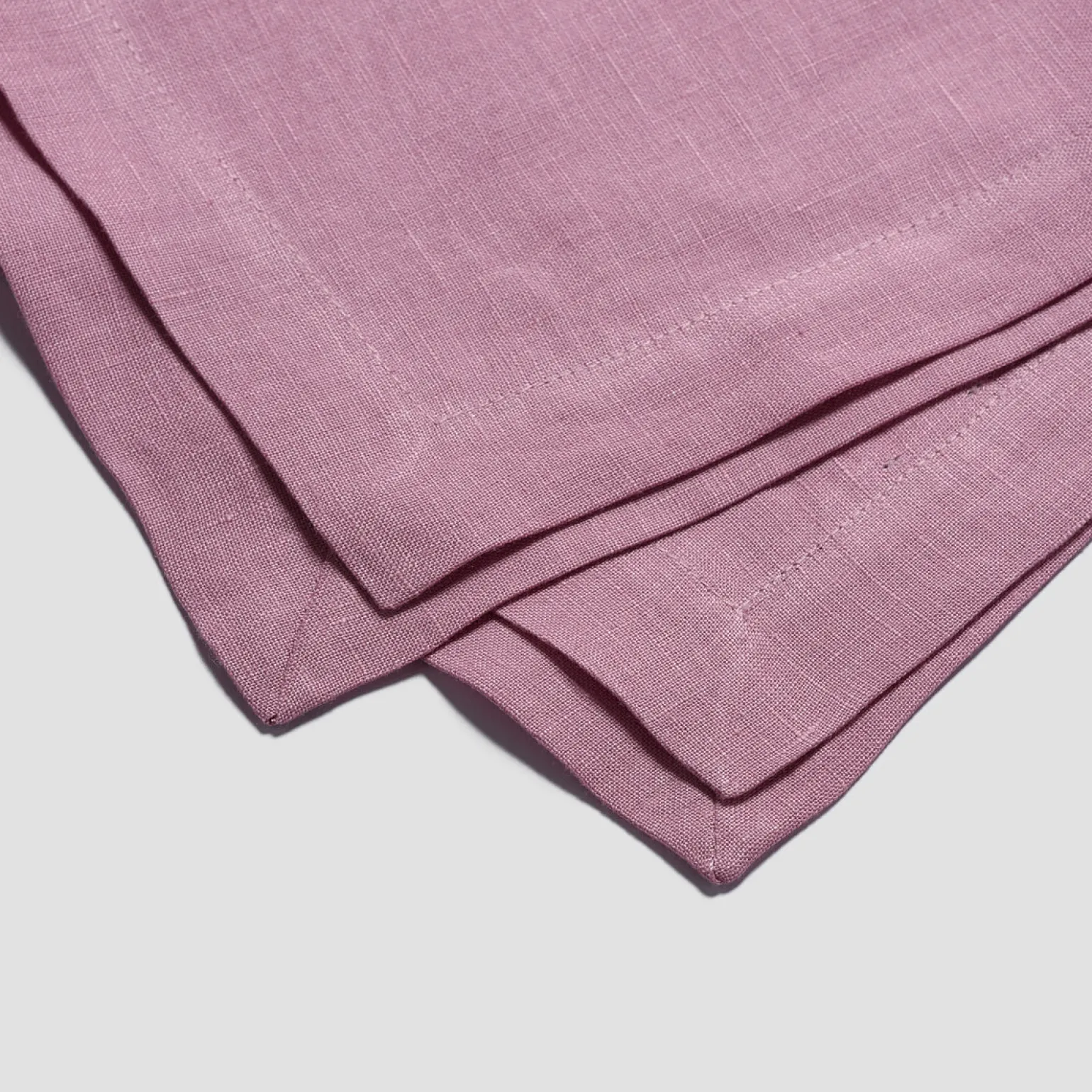 Raspberry 100% Linen Tablecloth