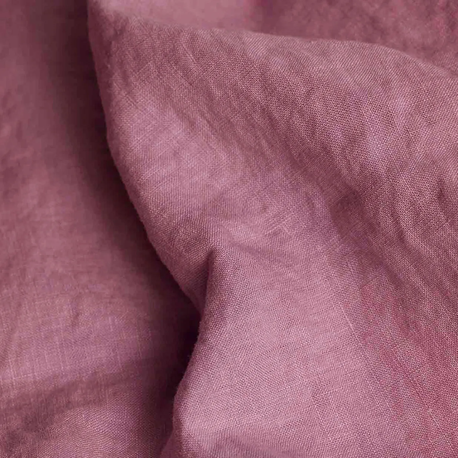 Raspberry Linen Blend Duvet Cover