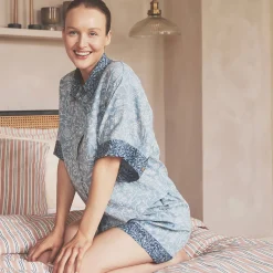 River Wandle Middlemore Linen Women’s Pajama Shorts Set
