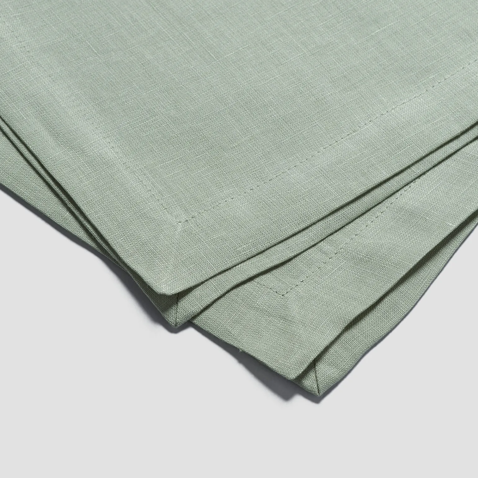 Sage Green 100% Linen Tablecloth