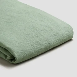 Sage Green Linen Blend Duvet Cover
