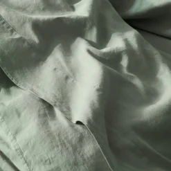 Sage Green Linen Blend Flat Sheet