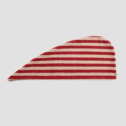 Sandstone Red Pembroke Stripe Cotton Hair Wrap
