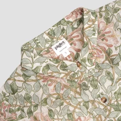 Soft Sage Honeysuckle Linen Women’s Pajama Shorts Set