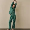 Tranquil Green Linen Pajama pants