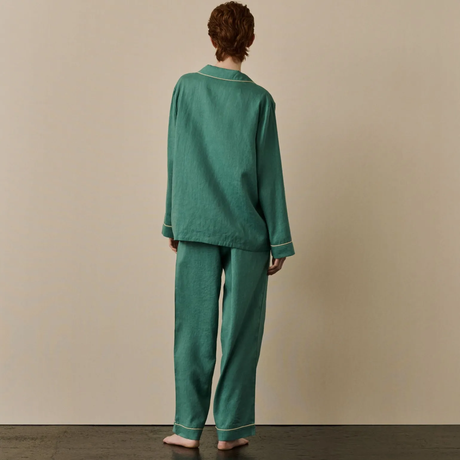 Tranquil Green Linen Pajama pants