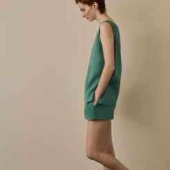 Tranquil Green Linen Tencel Cami Set
