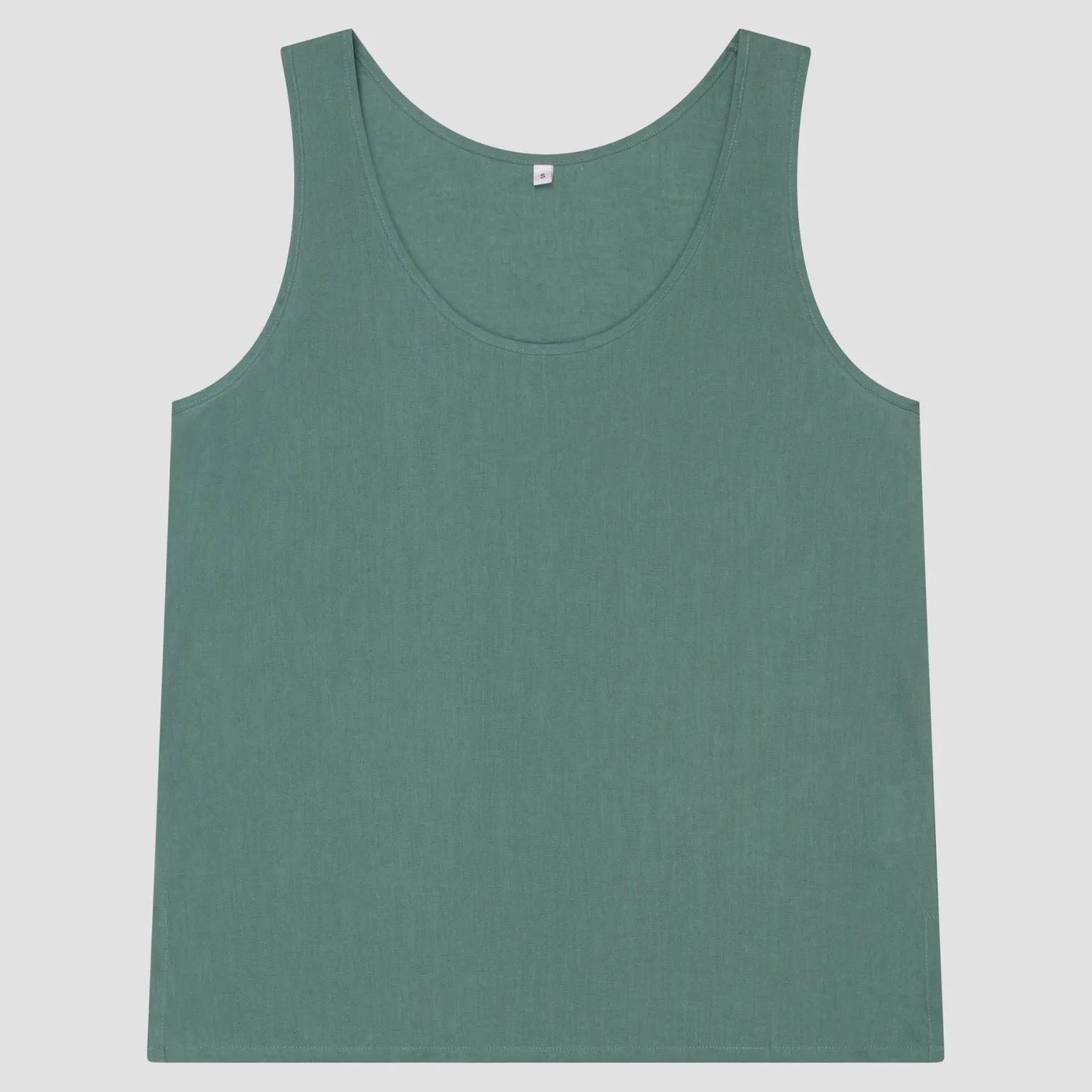 Tranquil Green Linen Tencel Cami Top