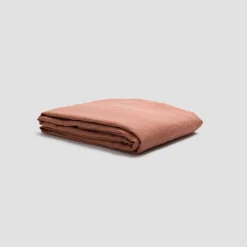 Warm Clay 100% Linen Duvet Cover