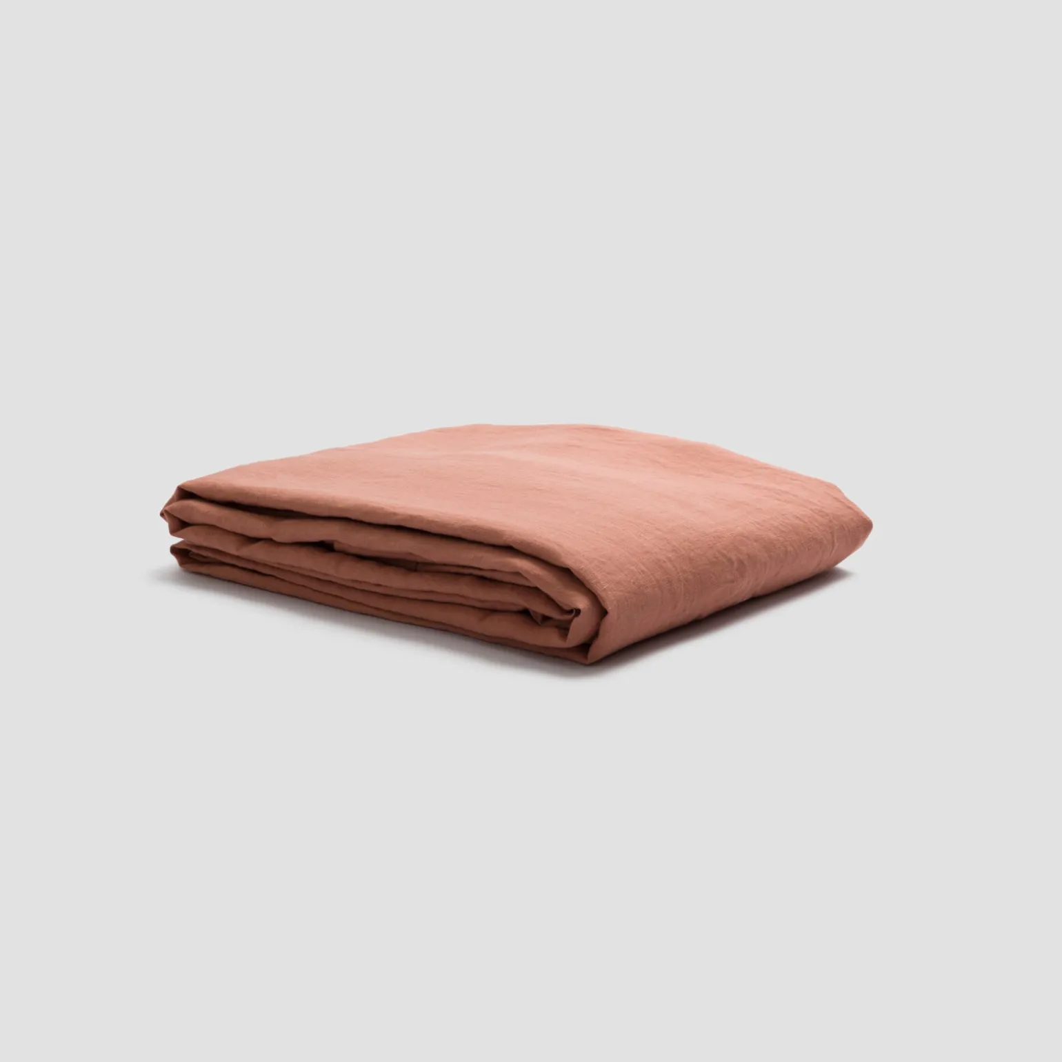 Warm Clay 100% Linen Duvet Cover