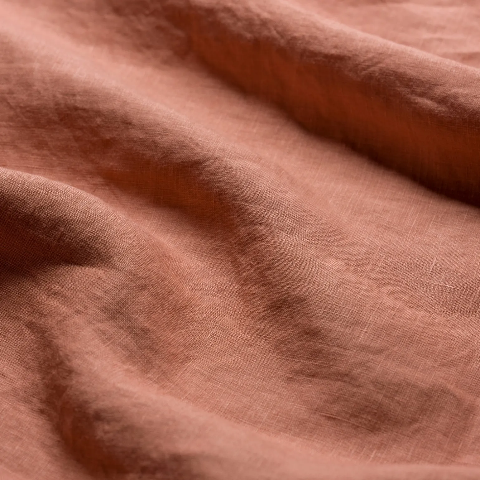 Warm Clay 100% Linen Duvet Cover